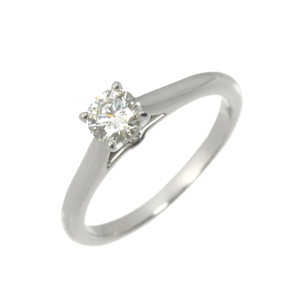CARTIER Silver Diamond 1895 Ring #48